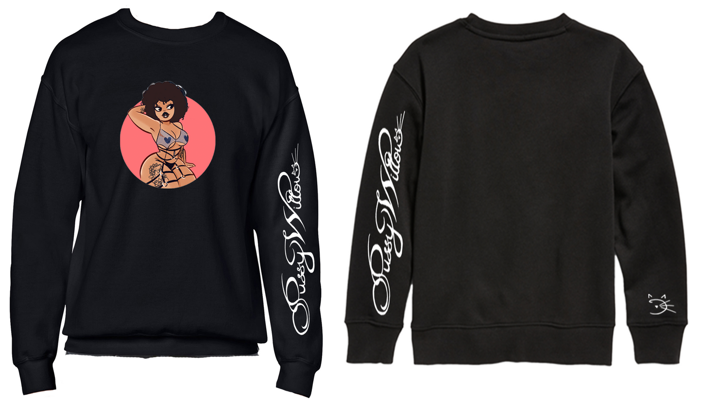 Willow - Pin Up Girl (Crew Neck Sweatshirts)